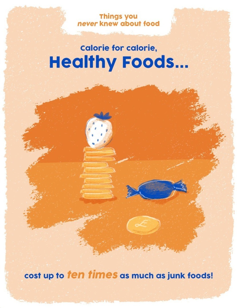 «Калория за калорией, здоровая пища стоит в десять раз больше, чем нездоровая пища!»