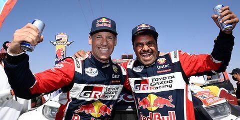 Гонщик из Катара Насер аль-Аттия в пятый раз выиграл ралли «Дакар».