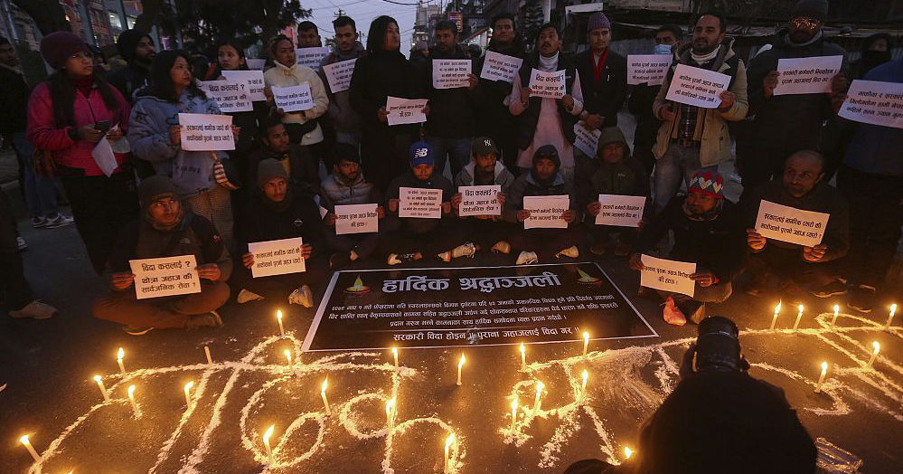 Непале простился с погибшими в авиакатастрофе