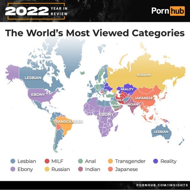 Статистика Pornhub за 2022 год: кто что смотрел?