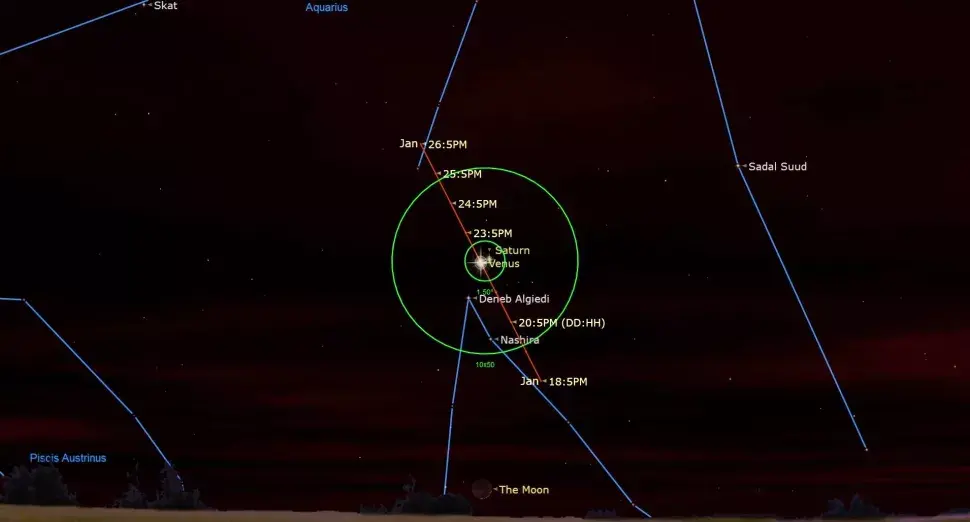 Не пропустите Сатурн и Венеру вместе в ночном небе сегодня вечером