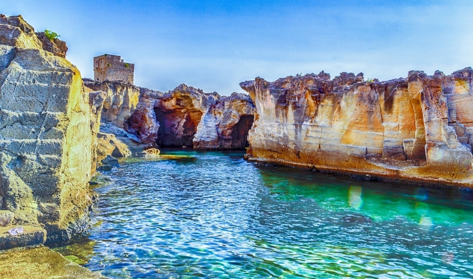 Природный бассейн Марина Серра, настоящая красота Саленто.