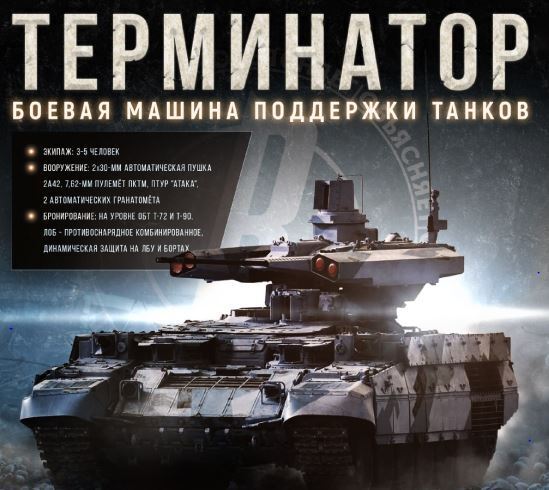 БМПТ «Терминатор» — тактико-технические характеристики передовой отечественной разработки.