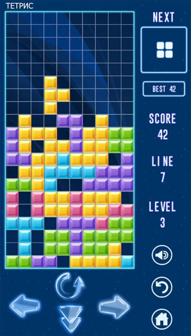 В тетрис играют два игрока, и в него можно играть на любом уровне.