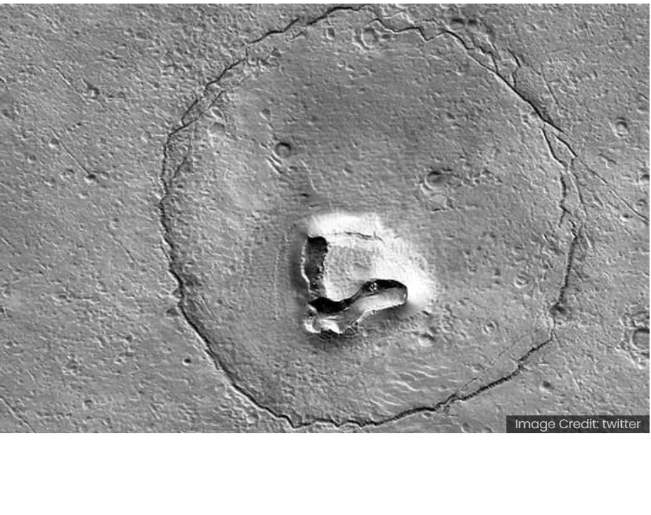 Загадка медвежьей морды на Марсе: НАСА обнаружило странное скальное образование