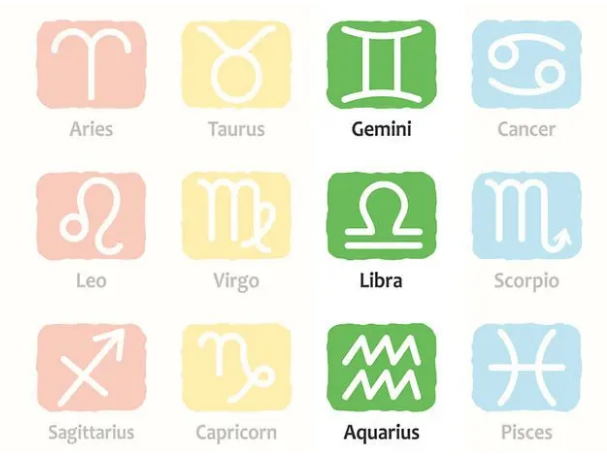 Воздушные знаки: Близнецы, Весы, Водолей