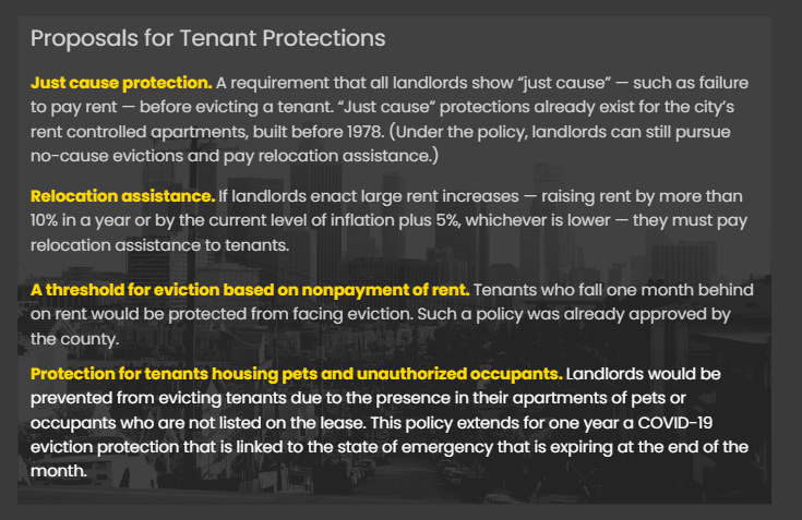 С окончанием защиты арендаторов в Лос-Анджелесе в эпоху COVID руководители города рассматривают возможность постоянных мер безопасности