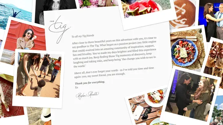 Меган Маркл может перезапустить личный сайт, пытается восстановить свою личность.