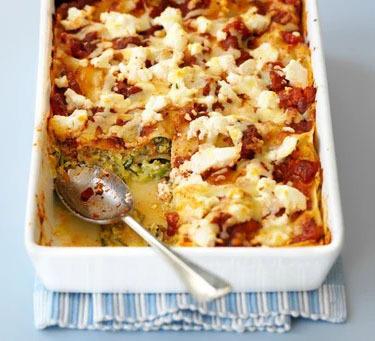 Лазанья из кабачков со сливками