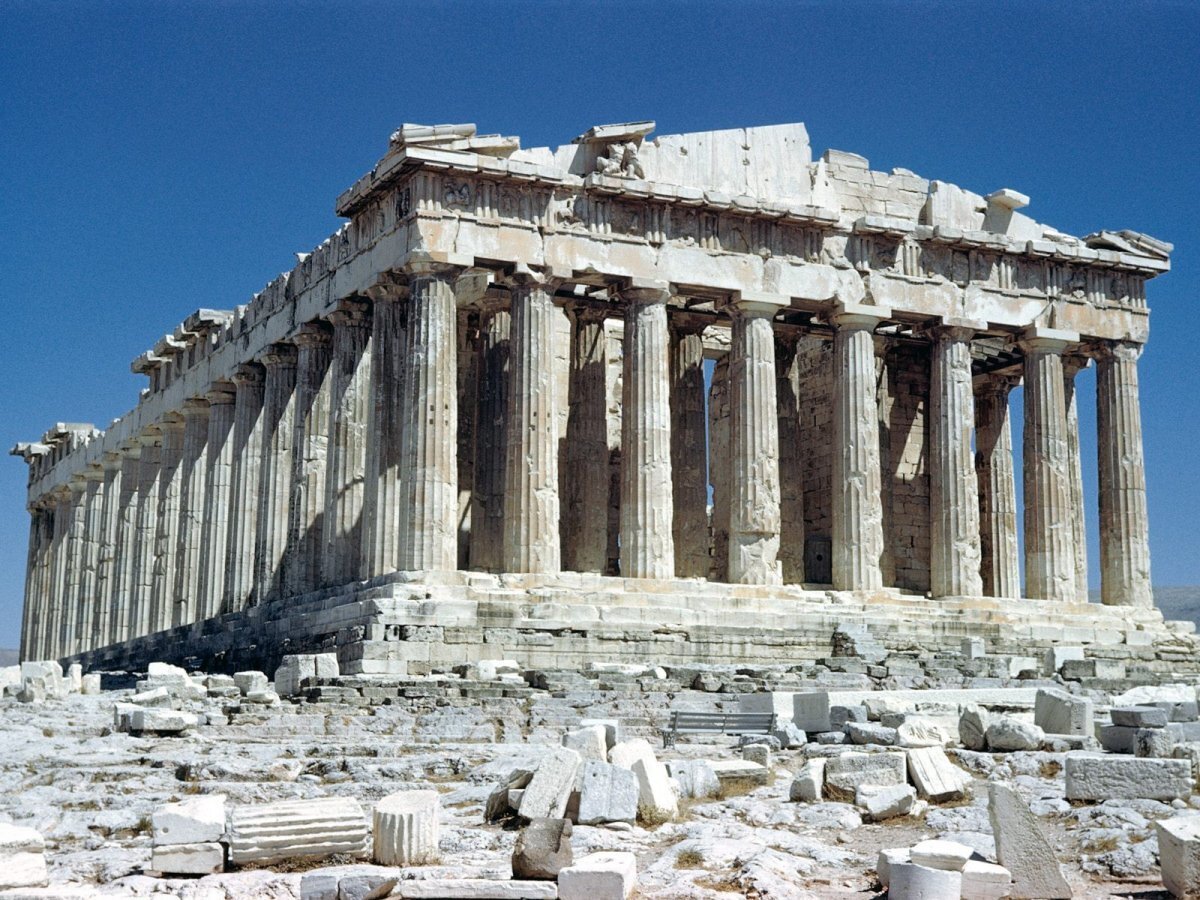 афинский акрополь в греции