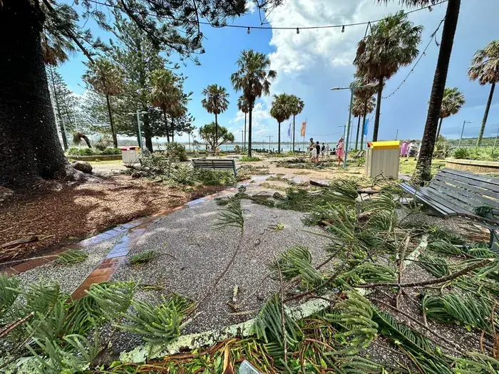 Порт Маккуори очищает территорию после "мини-циклона