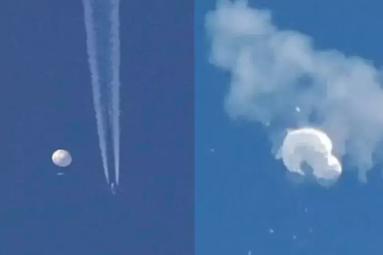 США сбили китайский дирижабль у побережья Южной Каролины