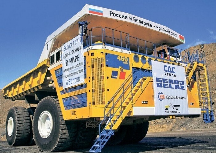 Белорусские автомобили самые большие автомобили в мире.