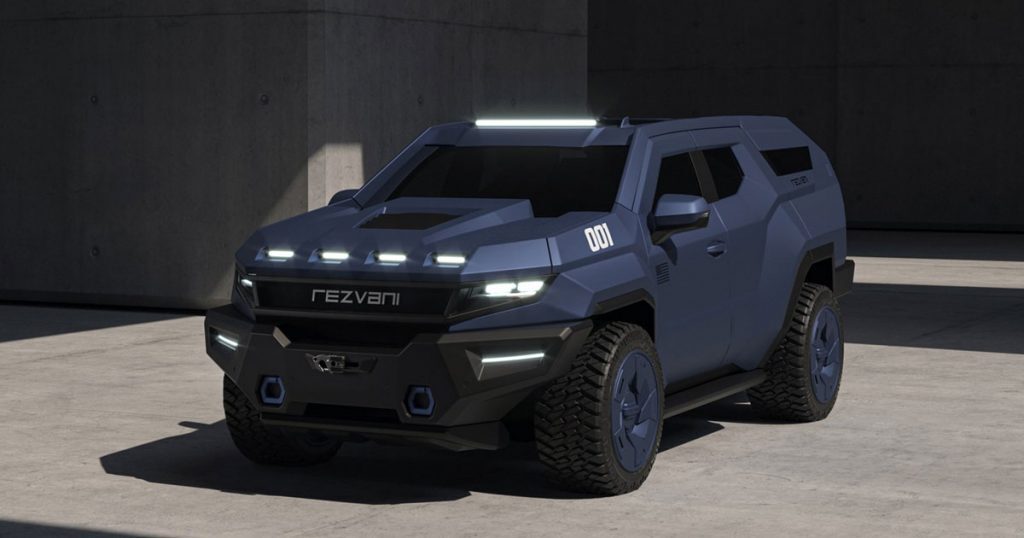 Этот новый внедорожник оснащен электрическими дверными ручками и перцовыми баллончиками для безопасности