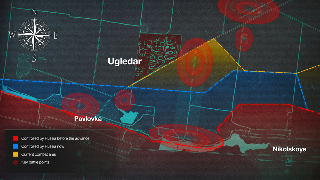 Борьба за Угледар: Почему контроль над маленьким городом на юго-западе Донбасса так важен для российских военных.