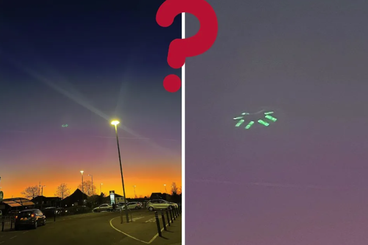 Таинственный зеленый светящийся «НЛО», снятый на камеру над южным Эссексом