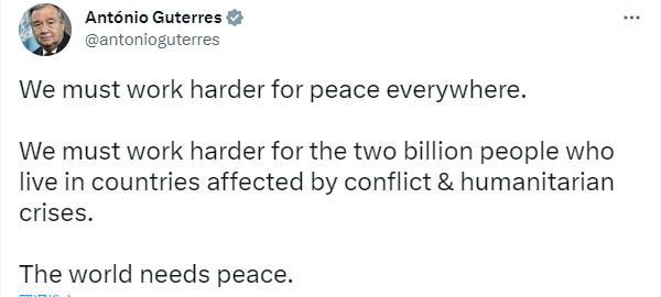 Западные страны наращива.т поставки оружия Украине!Гутерриш:“Мы находимся в момент самого серьезного риска ядерной войны за последние десятилетия”