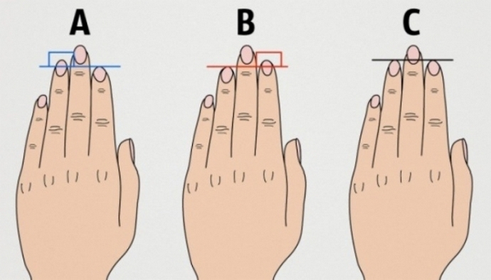 Тайны характера: сравните длину пальцев