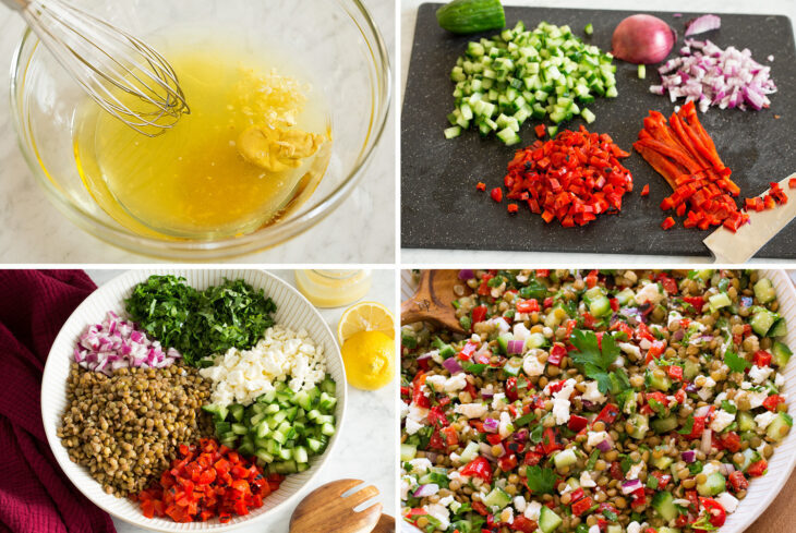 Самый легкий салат из чечевицы за 10 мин