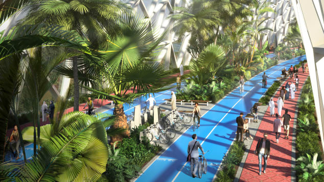 В Дубае может быть 93 километра крытых велосипедных дорожек