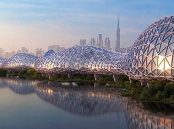 В Дубае планируют создать крытую 93-километровую велодорожку и змеевидный комплекс для агротуризма