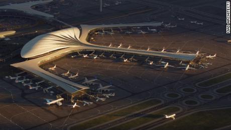 'Парящее перо': Представлен новейший проект китайского аэропорта.