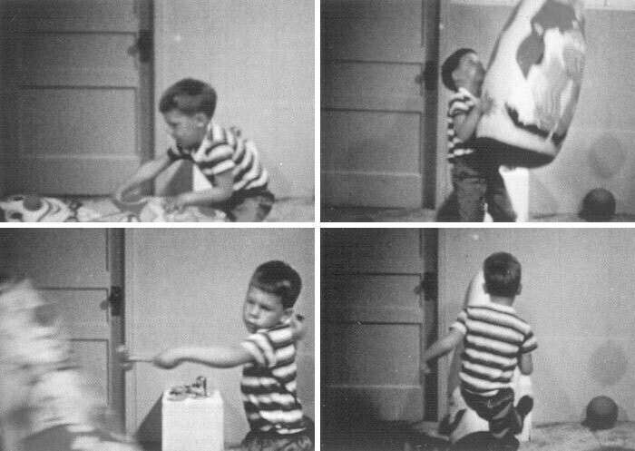 Агрессия детей: виноваты ли в этом родители? Эксперимент с куклой Бобо.