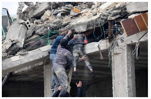 Картографирование ущерба от землетрясения в Турции и Сирии