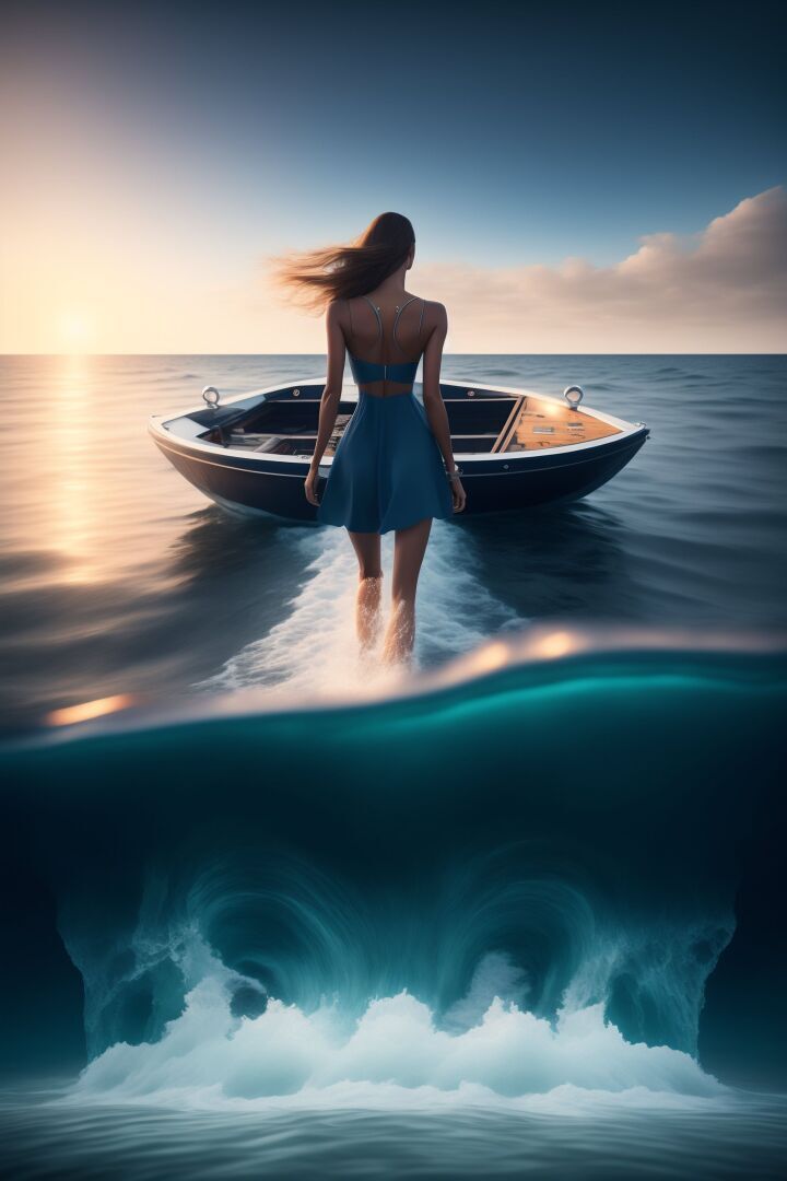 Девушка и дельфин