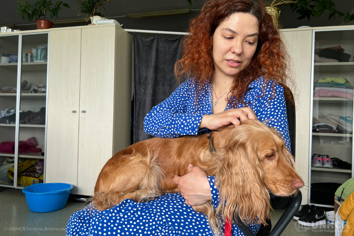 Домашние животные обеспечивают чувство дома для перемещенных украинских семей