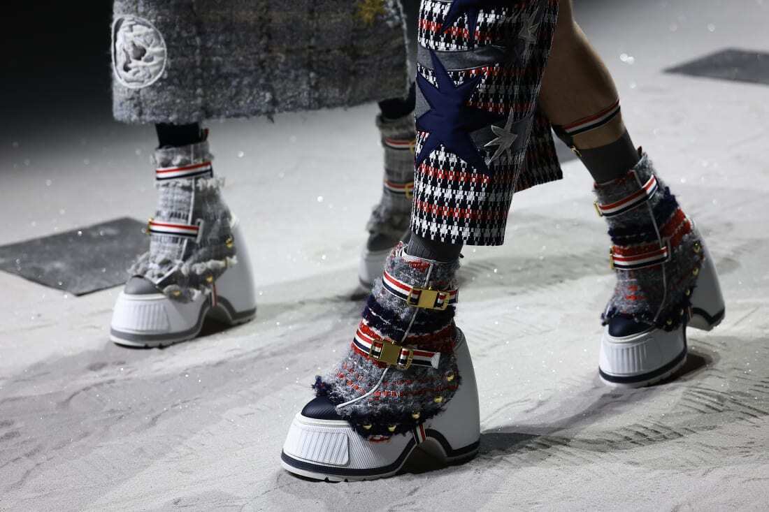 На Неделе моды в Нью-Йорке новые коллекции представляли собой сочетание практичности и причудливости.