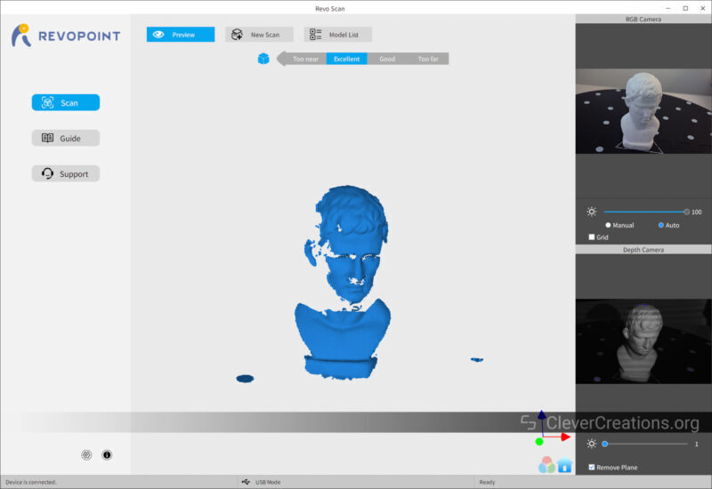Обзор Revopoint MINI, 3D-сканирование
