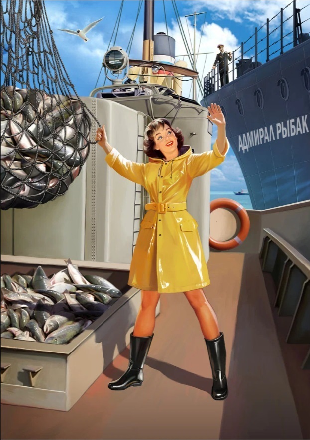 Назад в СССР. Нереально красивые девушки на советском пин-ап плакате