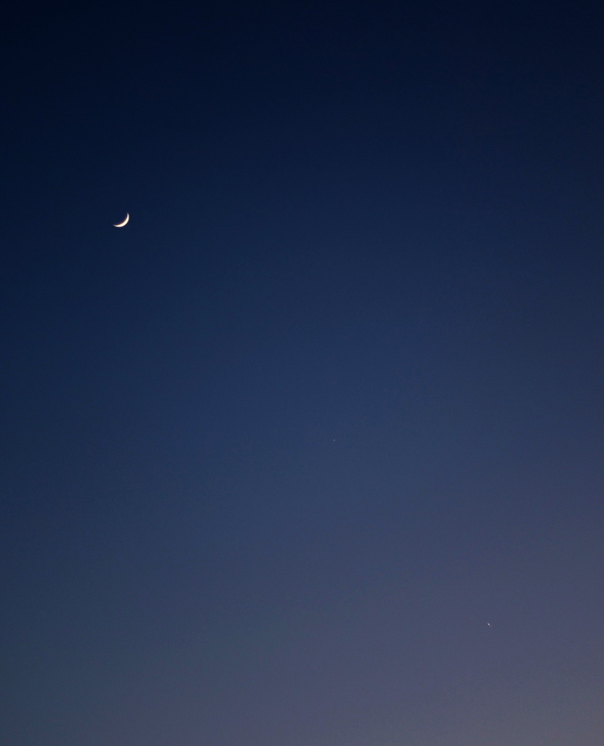 Луна, Венера и Юпитер 2023.02.23