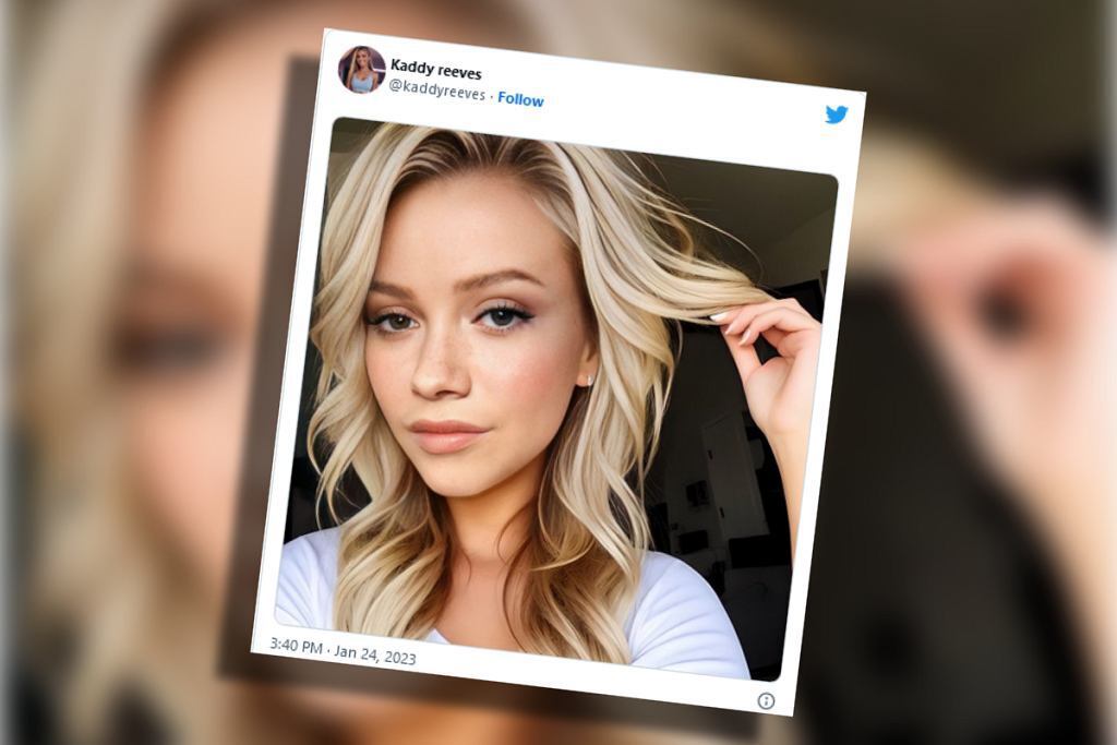 У модели Кэдди Ривз тысячи поклонников в соцсети. Многие были одурачены, потому что модели не существует