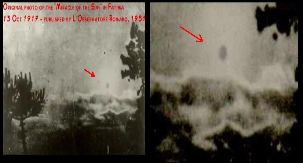 Чудо Солнца: В 1917 году тысячи людей в Португалии сообщили, что видели, как солнце танцует и движется в небе, что было приписано чуду.
