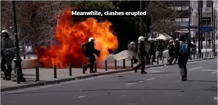 Греки протестуют из-за смертельного крушения поезда, начальник станции заключен в тюрьму до суда