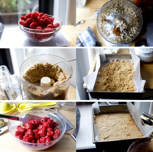 Малиновые батончики для завтрака