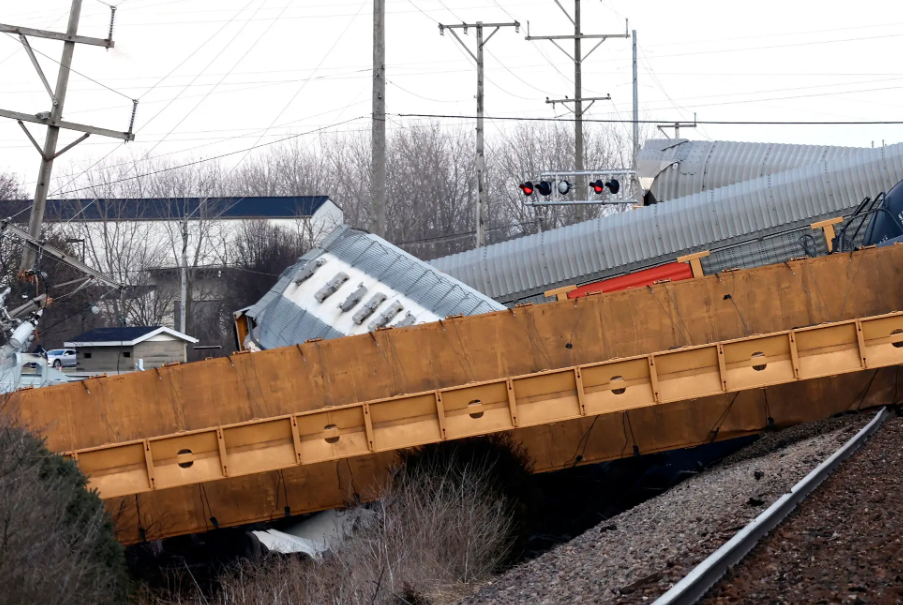 Железнодорожная авария в Восточной Палестине !!!!