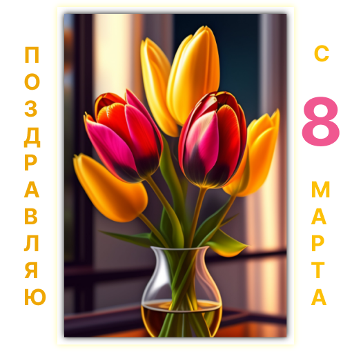 Обращаюсь и поздравляю с 8 Марта всех милых дам!