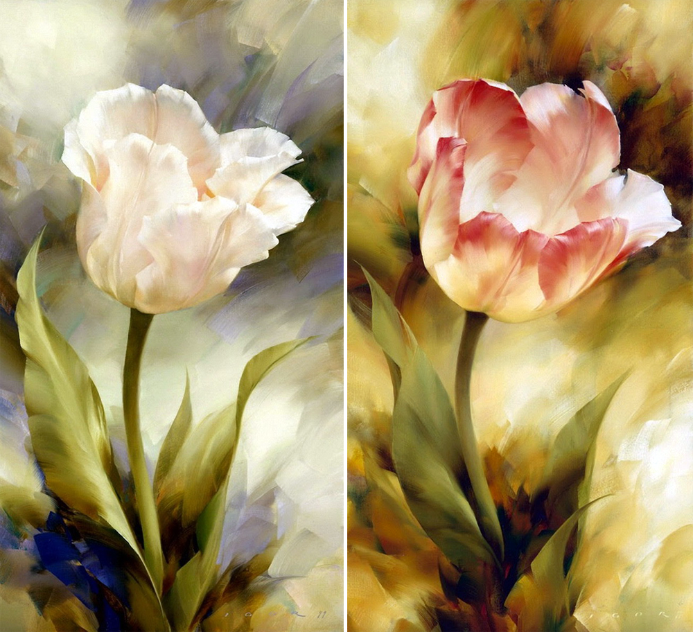 Трогательная нежность. Цветочное волшебство в работах Игоря Левашова.