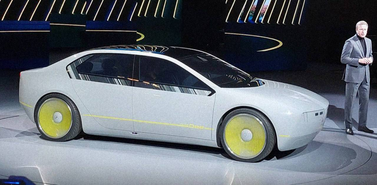 BMW представили футуристичный седан «i Vision Dee», кузов которого способен менять до 32 цветов.