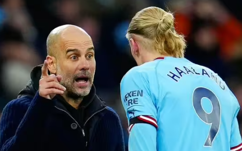 Менеджер "Ман Сити" Пеп Гвардиола отправил Хаарланду леденящее душу послание .