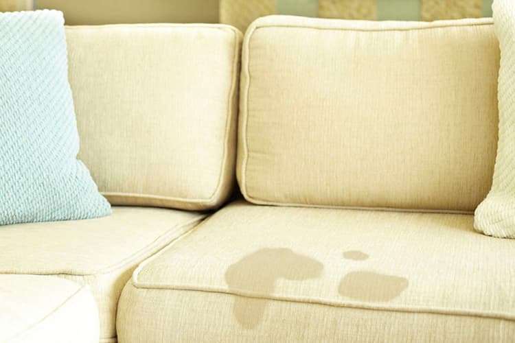 Как отмыть белый диван от кофе?