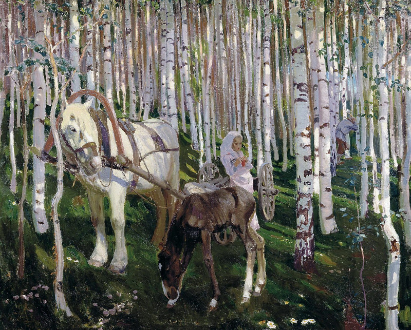 Русский лес в картинах художников. Несколько работ одних из самых известных пейзажистов русской живописи.