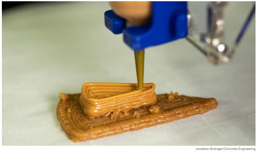 Этот чизкейк исследователи создали с помощью 3D-принтера