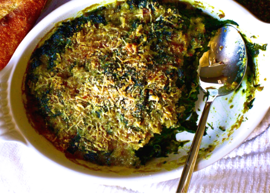 Лучший запеченный шпинат