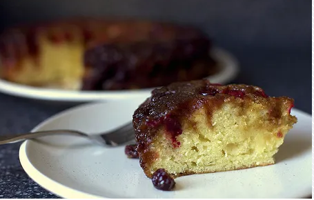 Перевернутый клюквенный пирог