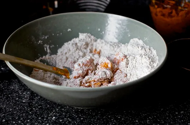 Печенье из сладкого картофеля и зефира