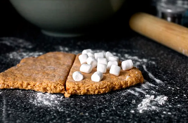 Печенье из сладкого картофеля и зефира